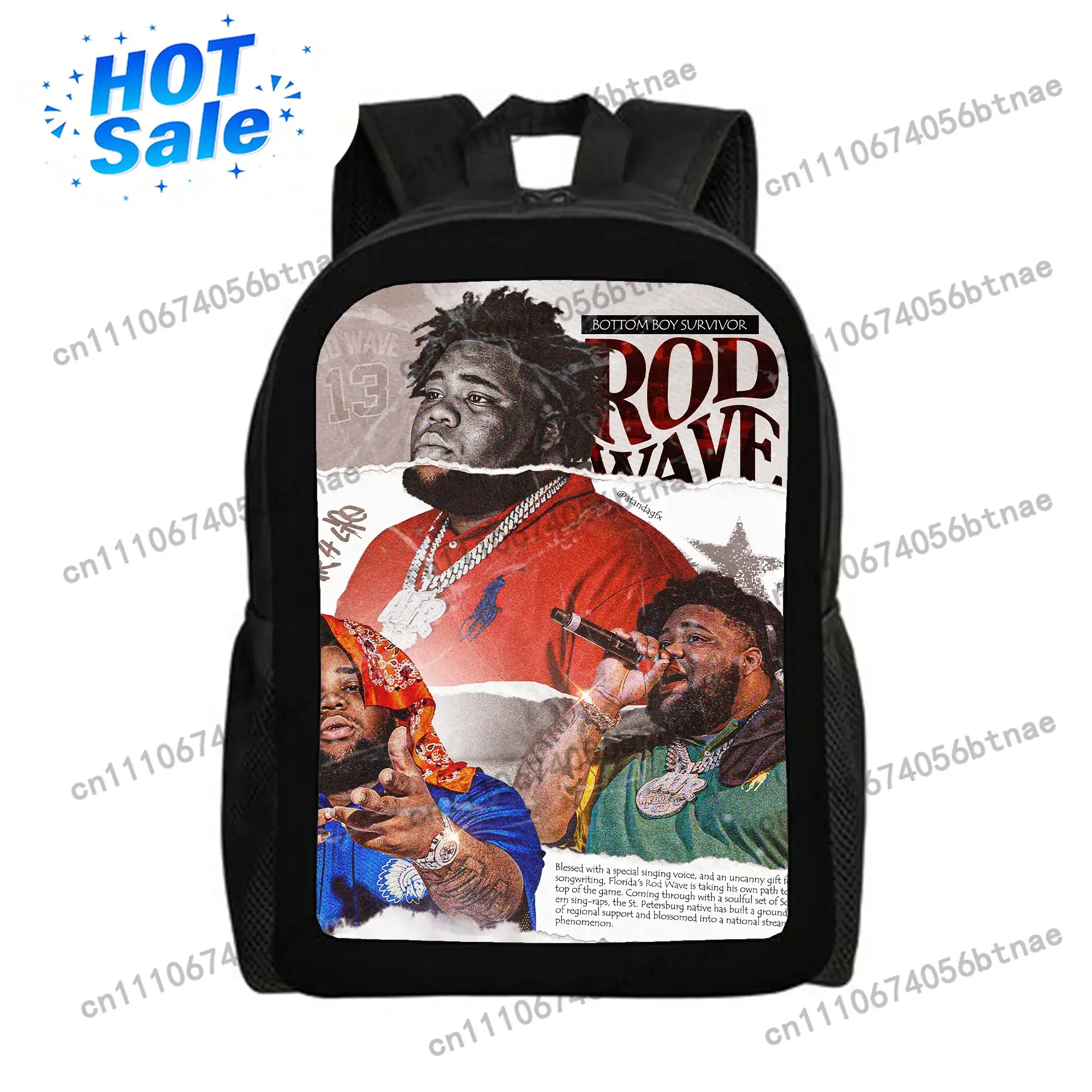 School Backpack Teen - Sacs à dos Rod-Wave pour filles,
