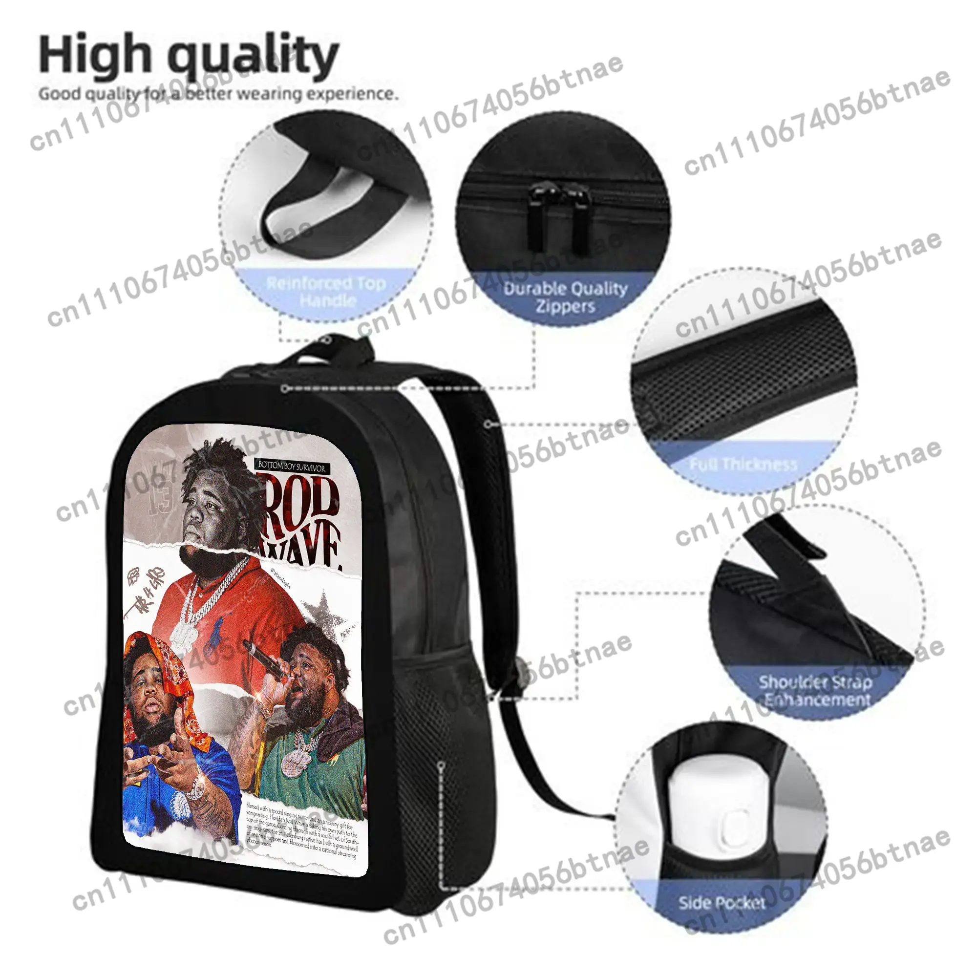 Sacs à dos Rod-Wave pour fille - School Backpack Teen avis et prix