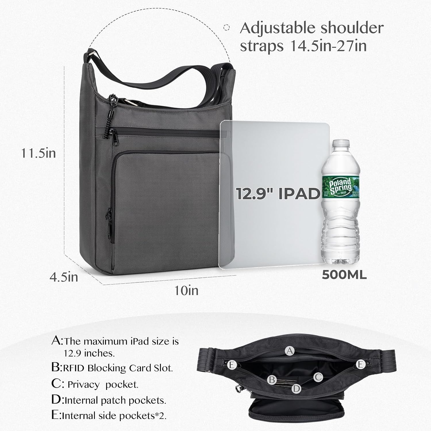 Sac à dos antivol, sac à bando - Sling Backpack Shoulder avis et prix